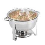 Pot chauff� 8. 5l - chauffe de buffet ronde en acier inoxydable - pot de service de buffet plus profond ...