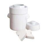 Pot � choucroute avec pierres lacto - fermentation 5l blanc