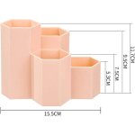 Pot  crayons hexagonal en plastique porte - stylo hexagonal trousse  crayons papeterie porte - stylo ...