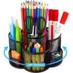 Pot crayons en maille pour bureau et organisation amliore noir label