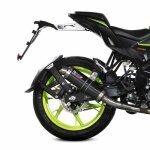 Pot d�chappement moto - mivv - gp black inox - euro 5 - keeway 125 rkf 2021 - 2024