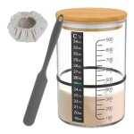 Pot de dmarrage en verre pour levain rcipient de fermentation rservoir  large ouverture pour la cuisine ...