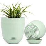 Pots de fleurs auto - arrosage vert 17 cm (lot de 3) ? int�rieur & ext�rieur