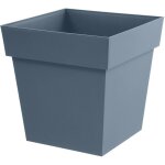 Pot de fleur carr� - eda - toscane - 50 cm - 87 l - int�rieur / ext�rieur - 495 x 495 x h. 525 cm - bleu ...