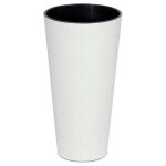 Pot de fleurs edanti haut eco 20 cm avec insert blanc