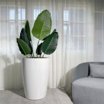 Pot de fleurs haut pour(2 pi�ces) pot de fleurs haut int�rieur ext�rieur balcon et terrasse. 33 * 56cm ...