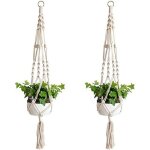 Pot de fleur - zgeer - 2pcs - coton + jute - 20x18cm - asymtrique