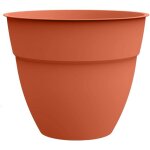 Pot de fleur rond - eda - osaka - � 40 cm - 283 l - int�rieur / ext�rieur - � 41 x h. 343 cm - orange ...