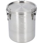 Pot de friandises pour chien en acier inoxydable r�cipient de stockage de nourriture (1600ml)