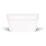 Pot mural - garden id star - blanc 36 x 16 cm - rserve deau avec systme de trop - plein - recycl et ...