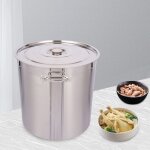 Pot � soupe en acier inoxydable - 98l - faitout profonde de grande capacit� - marmite - casserole de ...