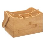 Accessoires de cuisine - pot � ustensiles - mdf - marron - contemporain