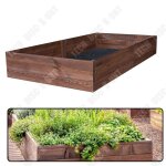 Potager dext�rieur - tech discount - carr� en bois massif - 120x100x27cm - �cologique - facile � assembler ...