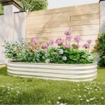 Potager sur�lev� en m�tal - bac potager ext�rieur - jardini�re sur�lev�e en acier premium inoxydable