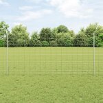 Poteaux de cl�ture vidaxl 22 pcs u - channel 120 cm acier galva 3337126