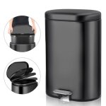 Poubelle 42l inox - pdales en mtal - avec seau intrieur en plastique fermeture douce anti - odeur ...