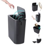 Poubelle automatique avec capteur d?ouverture - seau de cuisine - capteurs infrarouges - couvercle amovible ...