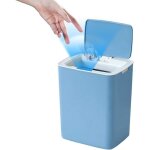 Poubelle automatique poubelle automatique de salle de bains 14l poubelle dtection automatique de gra ...