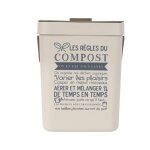Poubelle  compost 5l avec accroche me0020 pour poubelle
