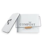 Poubelle compost cuisine 10l - composteur mtal pour appartement balcon - seau de compostage - muni dun ...