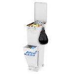 Poubelle de cuisine 3 en 1 costway - 30 l - bac inférieur inclinable - tiroir central - 2 compartiments ... Poubelle de cuisine 3 en 1 costway - 30 l - bac inférieur inclinable - tiroir central - 2 compartiments ...
