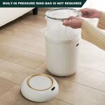 Poubelle de cuisine 30 l avec seau intrieur - dtection automatique - blanc nuage