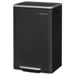 Poubelle de cuisine 50 l avec 15 sacs poubelle en acier seau intrieur amovible en plastique avec couvercle ...