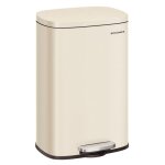 Poubelle de cuisine 50l  pdale avec seau intrieur en plastique couvercle fermeture douce anti - odeur ...