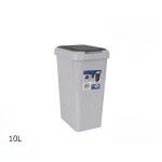 Poubelle de cuisine 9l gris ouverture touch & lift