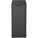 Poubelle de cuisine automatique 70l - ouverture papillon - acier inox avec cerclage - mod�le silverlake ...