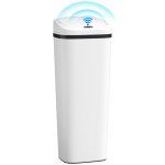 Poubelle cuisine automatique - homcom - 50l - capteur de mouvement sans contact anti - traces - acier ...