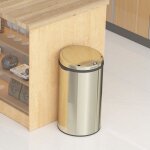 Poubelle de cuisine automatique inox acier inoxydable 30 l - inox