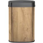 Poubelle de cuisine automatique - majestic - kitchen move - 58 l - bois - acier inox avec cerclage