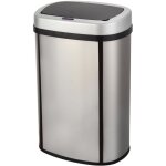 Poubelle de cuisine automatique - majestic silver - kitchen move - 58 l - inox bross avec cerclage