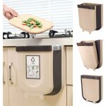 Poubelle cuisine encastrable 5l poubelle suspendue et pliante 5l marron couleurs multiples yyv Poubelle cuisine encastrable 5l poubelle suspendue et pliante 5l marron couleurs multiples yyv