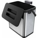 Poubelle de cuisine poubelle murale pour porte de placard poubelle suspendue en acier inoxydable anti ...