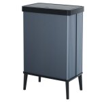 Poubelle curver s�gr�gation sur pieds bleu capacit� 54l verto