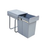 Poubelle encastrable froland 1 x 20l 34 x 26 x 42 cm gris x000d