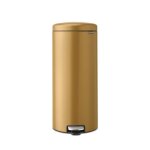 Poubelle  pdale - brabantia - newicon - 30l - soft - close - warm gold