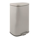 Poubelle  pdale de cuisine acier akira 30l taupe mat spirella
