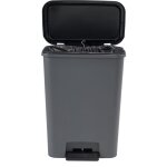 Poubelle � p�dale - curver - compatta - 40 l - gris anthracite - polypropyl�ne