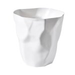 Poubelle plisse crative chambre  coucher bureau seau de rangement grande capacit poubelle blanc