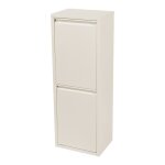 Poubelle de recyclage murale sollentuna 2 x 14l blanc cass