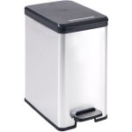 Poubelle slim - slim bin - curver - 25l - design compact - 41 x 27 x 55 cm - gris métallisé Poubelle slim - slim bin - curver - 25l - design compact - 41 x 27 x 55 cm - gris métallisé