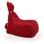 Pouf bunny fauteuil sac enfants design lapin microfibre douce d�houssable pochette rangement si�ge relax ...