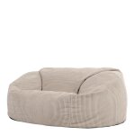 Pouf canapé en velours côtelé - icon - 160cm x 140cm - pierre beige Pouf canapé en velours côtelé - icon - 160cm x 140cm - pierre beige