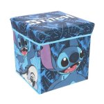 Pouf coffre de rangement à jouets lilo & stitch chambre enfant disney banc et malle box Pouf coffre de rangement à jouets lilo & stitch chambre enfant disney banc et malle box