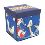 Pouf coffre de rangement à jouets sonic chambre enfant banc malle hedgehog peluche box Pouf coffre de rangement à jouets sonic chambre enfant banc malle hedgehog peluche box