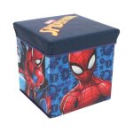 Pouf coffre de rangement jouets spiderman chambre enfant garon banc malle box marvel