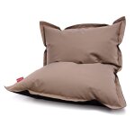 Pouf fauteuil sac coussin imperm�able en polyester assise rembourr�e perles de polystyr�ne eps ext�rieur ...